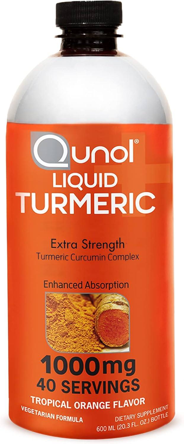 Qunol Liquid Turmeric with 1000mg curcumin, a top choice for maximum absorption and fast-acting joint support.