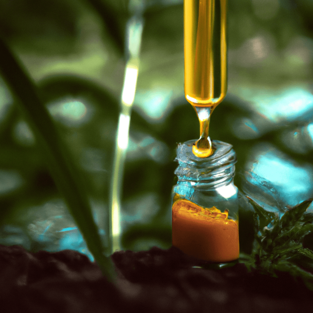 mixing cbd with turmeric in a vial