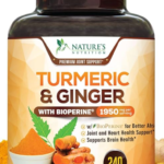 a turmeric ginger plus formulation from natures nutrition bottle image