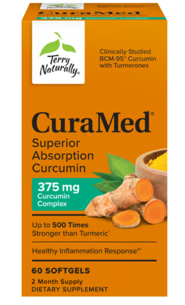 Terry Naturally CuraMed 375mg BCM-95 Softgels Entry Dose