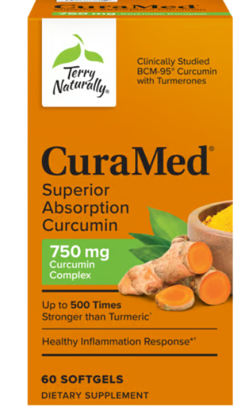 Terry Naturally CuraMed 750mg BCM-95 Curcumin Softgels
