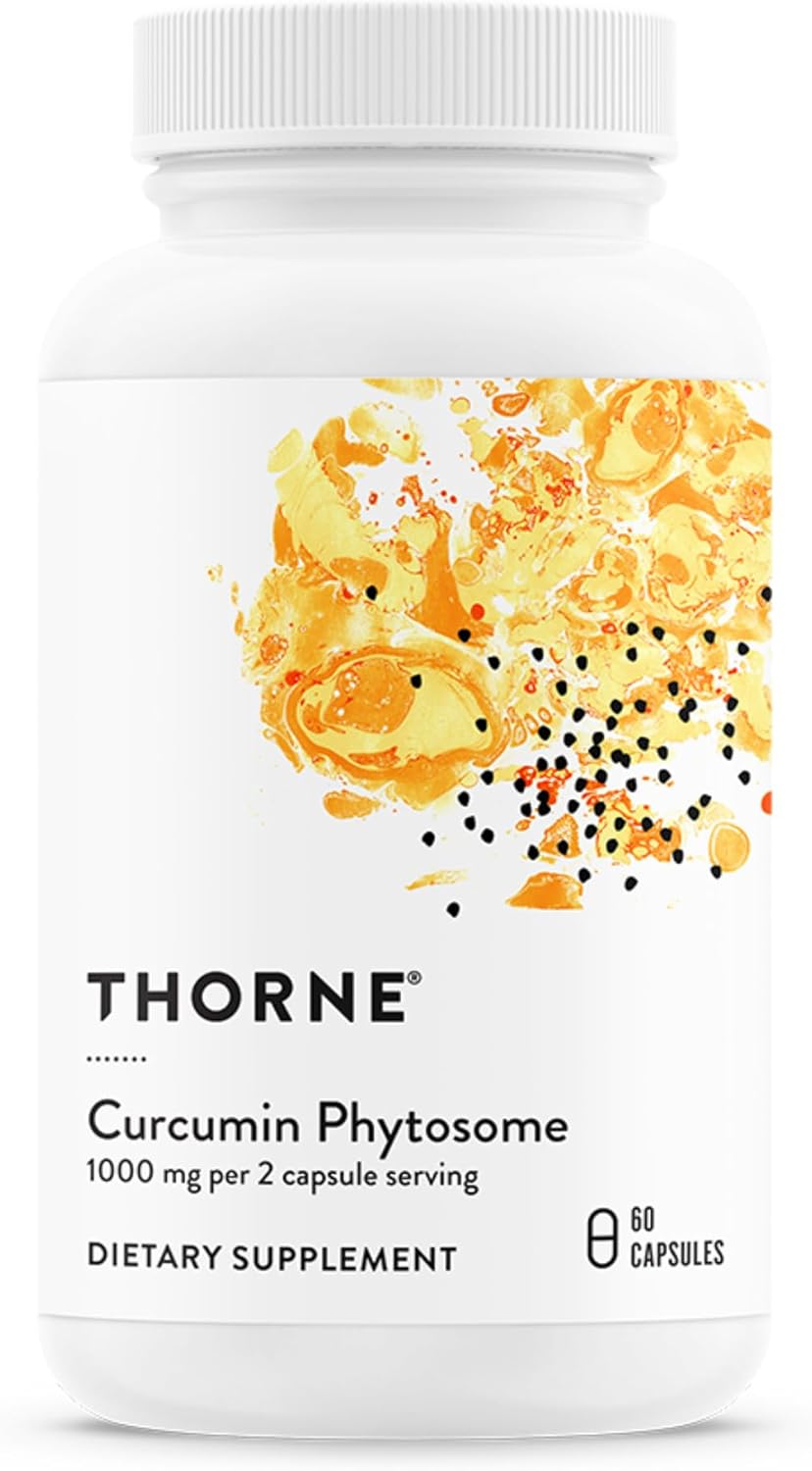 Thorne Curcumin Phytosome Meriva Reviews showing a product bottle